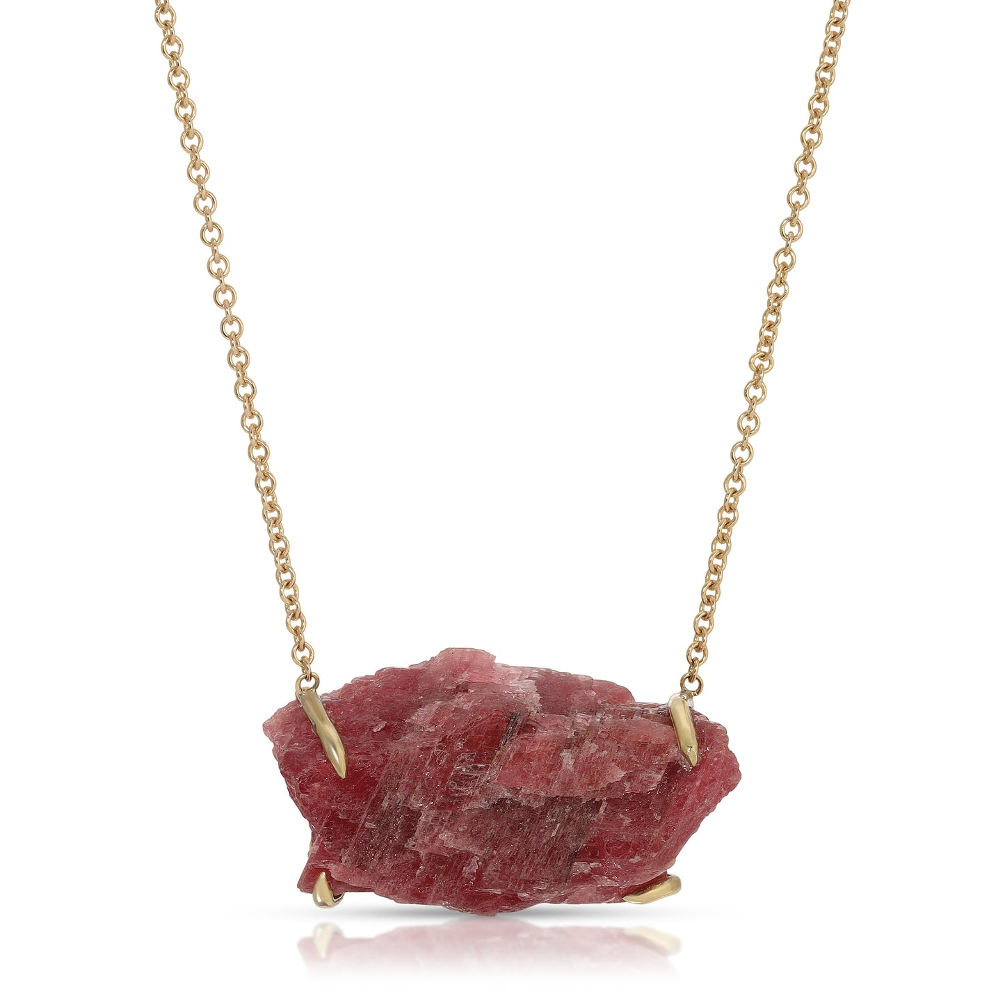 Natural Ruby 18 Karat Gold Necklace